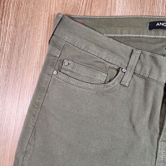☔️🩵NWT Angry Rabbit Green Mid Rise Skinny Leg Jeans Size 9/29 - Picture 7 of 13